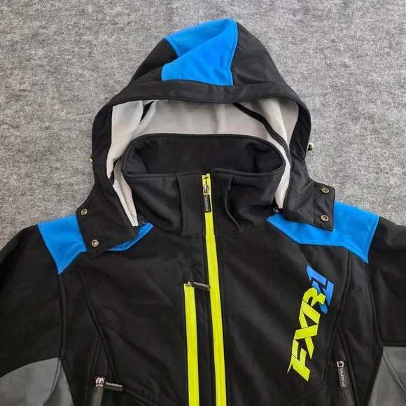 Men's Black and Blue Jacket - Picture 2 of 15